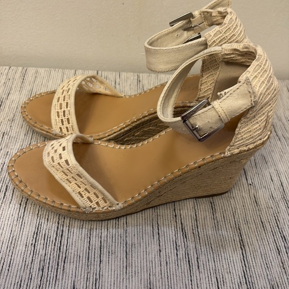 Nautica Wedge Sandals with Braided Design and Ankle Strap Size 11 - Picture 4 of 7